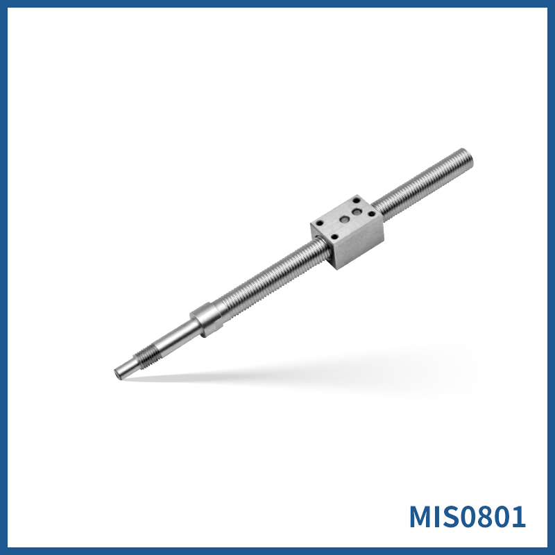 直径8mm 导程1mm WKT研磨精密微型滚珠丝杆  MIS0801 非标定制 精度C3 C5 